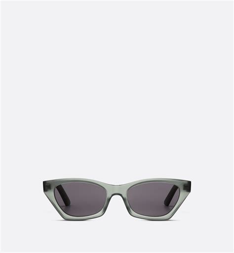 DiorMidnight B1I Green Matte Butterfly Sunglasses.